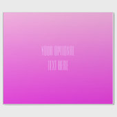 Pink Gradient, benutzerdefiniertes Textrahpapier Geschenkpapier (Flach)