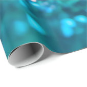 Pink Gradient Blue Aquamarin Sparky Trendy Glitzer Geschenkpapier (Rolleneckpunkt)