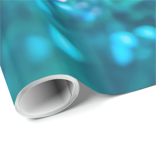 Pink Gradient Blue Aquamarin Sparky Trendy Glitzer Geschenkpapier (Rolleneckpunkt)