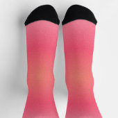 Pink Gradient Crew Socken für Frauen (Oben)