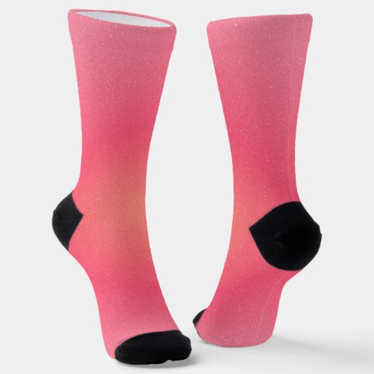 Pink Gradient Crew Socken für Frauen (Gewinkelt)