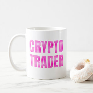 Pink Gradient Crypto Trader Tasse
