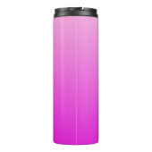 Pink Gradient Custom Monogram Tumbler Thermosbecher (Rückseite)