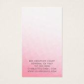 Pink Gradient Earring Juwelier Display Card (Rückseite)