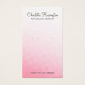 Pink Gradient Earring Juwelier Display Card (Vorderseite)