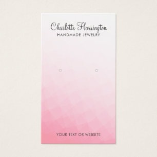 Pink Gradient Earring Juwelier Display Card