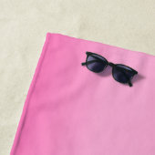 PINK GRADIENT FARBGESCHÄFT NAME, LOGO, TEXTGESCHEN STRANDTUCH (Beispiel)