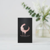 Pink Gradient Glitter Swirl • Custom Editable Visitenkarte (Stehend Vorderseite)