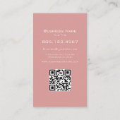 Pink Gradient Glitter Swirl • Custom Editable Visitenkarte (Rückseite)