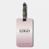 Pink Gradient Ihr Unternehmen Logo-Geschäft kunden Gepäckanhänger (Rückseite vertikal)