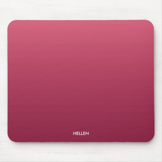 Pink Gradient Ombre Personalisiert Mousepad (Vorne)