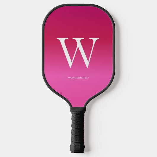 Pink Gradient Pickleball Schläger (Rückseite)
