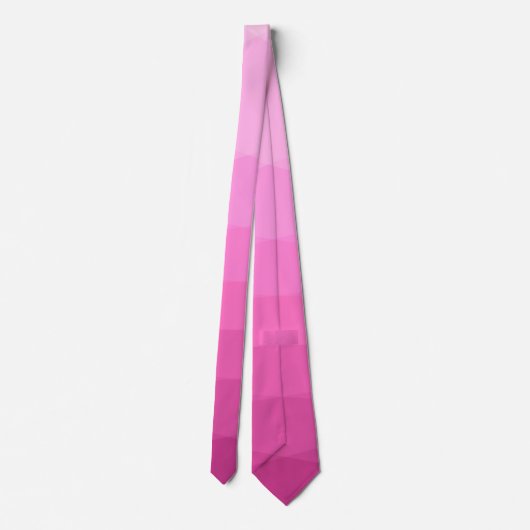 Pink Gradient Polygonal Neck Tie Krawatte (Rückseite)