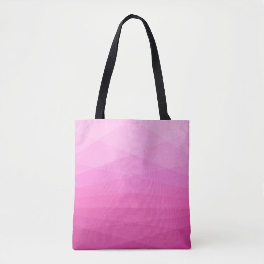 Pink Gradient Polygonal Tasche (Vorderseite)