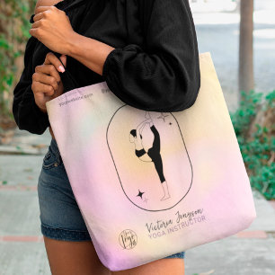 Pink Gradient Stern Yoga Lehrer Studio Tasche