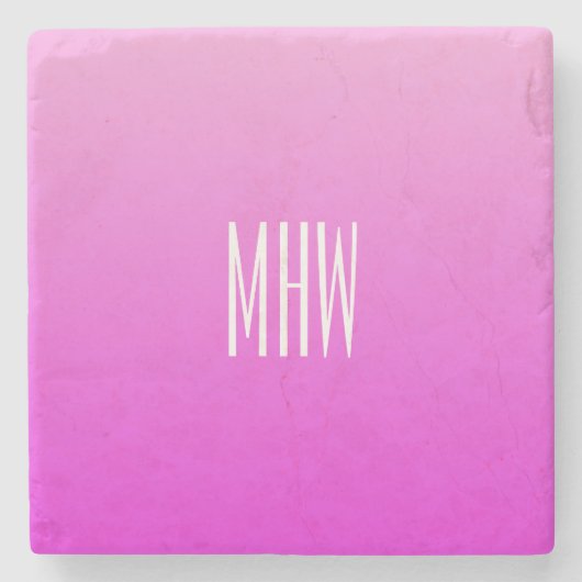 Pink Gradient Untersetzer (Vorderseite)