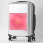 Pink Gradient Vinyl Sticker - Custom Cut (Koffer)