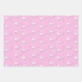 Pink Graduation Cap Diploma Uni Geschenkpapier Set (Vorderseite 3)