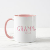 Pink Gramma Jahr etabliert Tasse (Links)