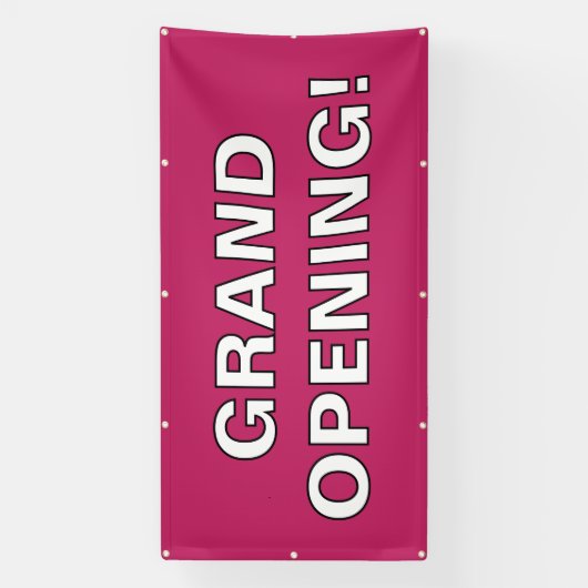 Pink Grand Opening! Banner (Vertikal)