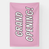 Pink Grand Opening! Banner (Vertikal)