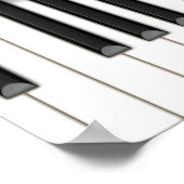 Pink Grand Piano individualisierbares Konzert oder Poster (Ecke)