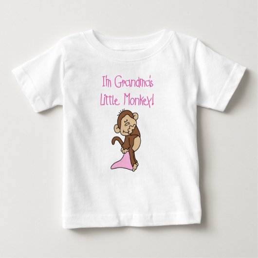 Pink Grandmas Kleiner Affe Baby T-shirt (Vorderseite)