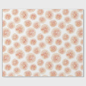 Pink Grapefruit Birthday Geschenkpapier (Flach)