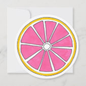 Pink Grapefruit Citrus Frucht Tropical Beach Brunc Einladung (Vorderseite)