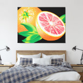 Pink Grapefruit Leinwanddruck (Insitu (Schlafzimmer))