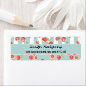 Pink Grapefruit Muster auf Streifen (Insitu)