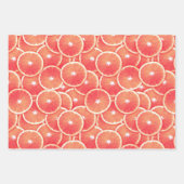 Pink Grapefruit Orange und Limone Scheiben Geschenkpapier Set (Vorderseite)