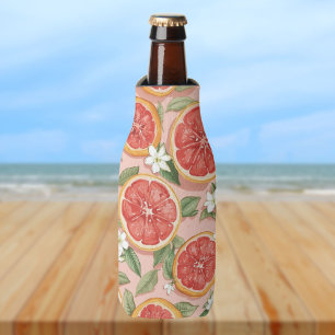 Pink Grapefruit Pop – Retro-Aquarell-Zitrus Flaschenkühler