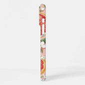 Pink Grapefruit Pop – Retro-Aquarell-Zitrus iPhone Hülle (Linke Seite)
