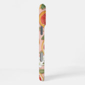 Pink Grapefruit Pop – Retro-Aquarell-Zitrus iPhone Hülle (Rechte Seite)