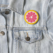 Pink Grapefruit Slice Button (Beispiel)