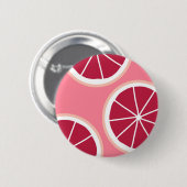 Pink Grapefruit Slice Button (Vorne & Hinten)