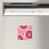 Pink Grapefruit Slice Magnet (In Situ (Geschirrspüler))