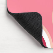 Pink Grapefruit Slice Mousepad (Ecke)