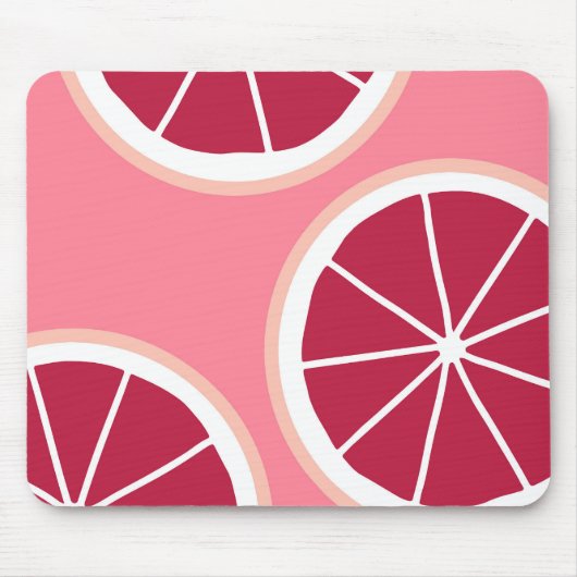 Pink Grapefruit Slice Mousepad (Vorne)