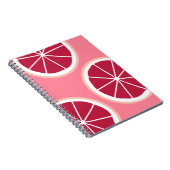 Pink Grapefruit Slice Notizblock (Rechte Seite)