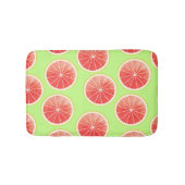 Pink Grapefruit Slices Pattern Badematte (Vorderseite)