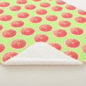 Pink Grapefruit Slices Pattern Sherpadecke (3/4)