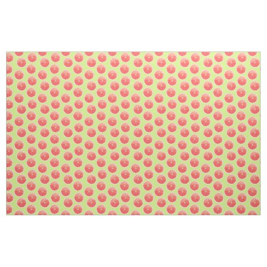 Pink Grapefruit Slices Pattern Stoff (Yard (91,4 cm))