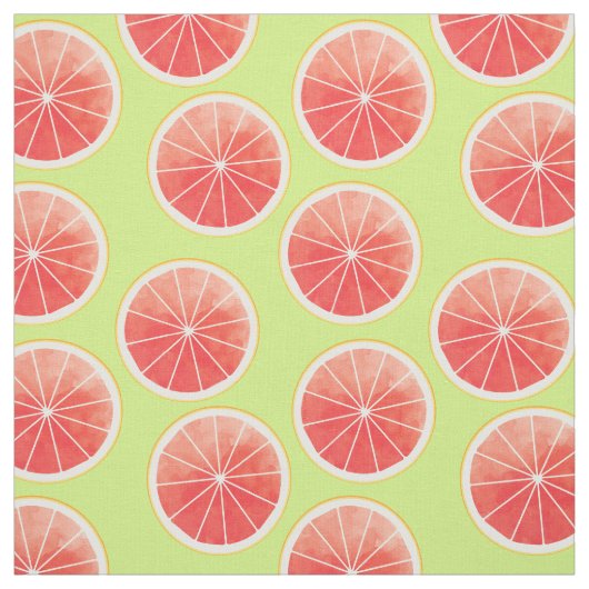 Pink Grapefruit Slices Pattern Stoff (Muster)