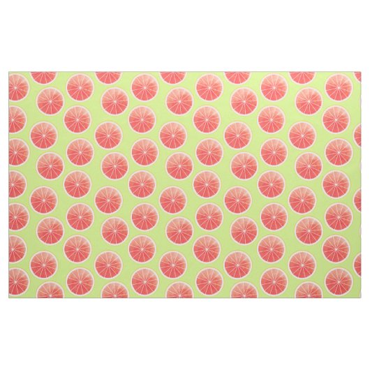 Pink Grapefruit Slices Pattern Stoff (Fat Quarter (45,7 x 55,9 cm))