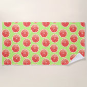 Pink Grapefruit Slices Pattern Strandtuch (Vorderseite)