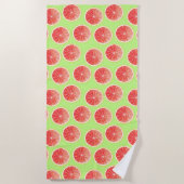 Pink Grapefruit Slices Pattern Strandtuch (Vorderseite)