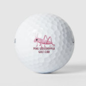 Pink Grasshopper Golf Club Golfball (Vorderseite)