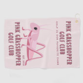 Pink Grasshopper Golf Club Golfhandtuch (Horizontal)